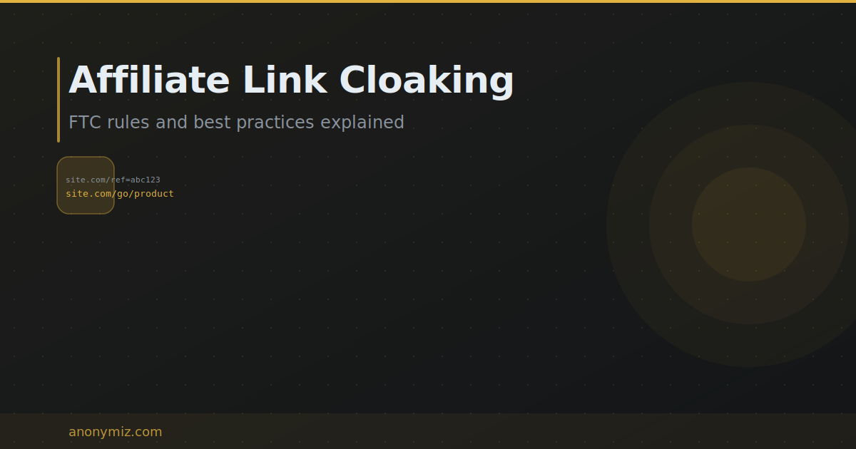Affiliate Link Cloaking: Is It Safe? FTC Rules and Best Practices