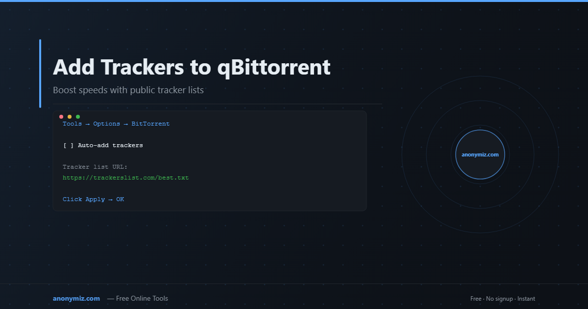 How to Add Trackers to qBittorrent