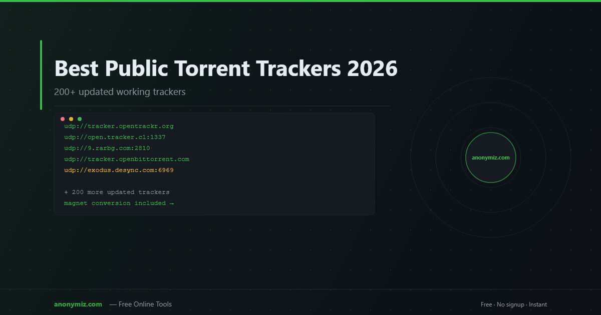 Best Public Torrent Trackers Updated for 2026