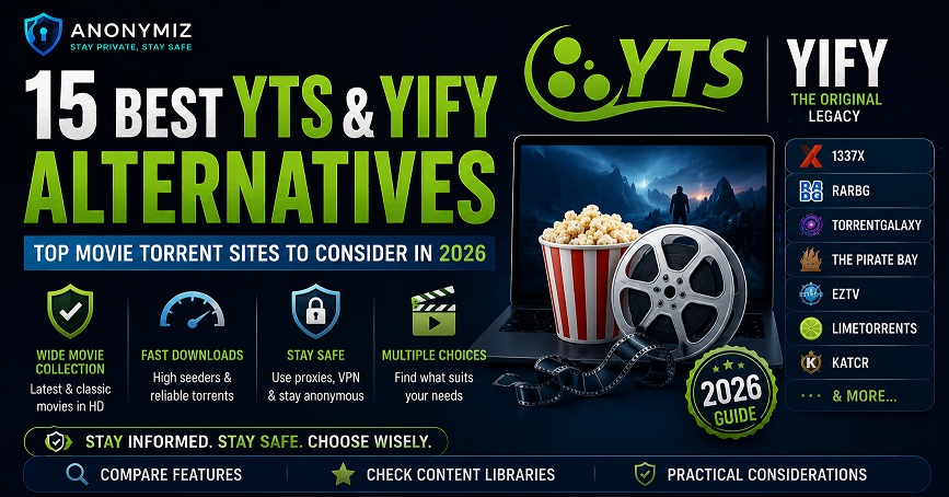 15 Best YTS & YIFY Alternatives for Movies (2026 Guide)