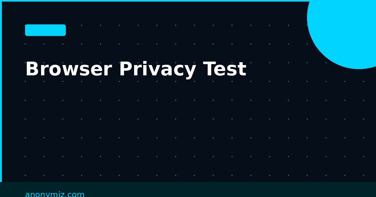 Browser Privacy Test: How Websites Track You and How to Stop It
