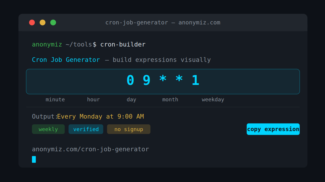 Cron Job Generator: Build Cron Expressions Without Memorizing Syntax