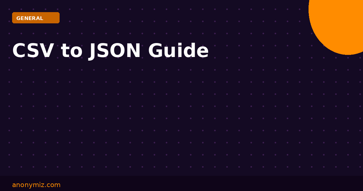 CSV to JSON: How to Convert Spreadsheet Data for APIs and Databases