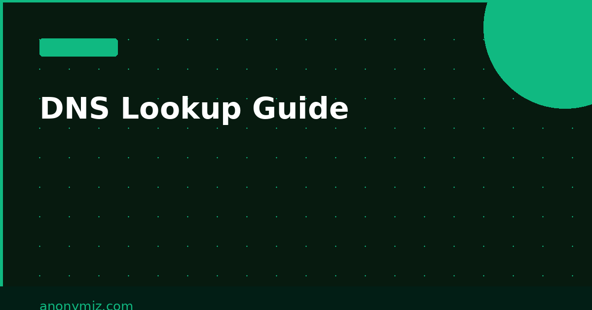 DNS Lookup Guide: How to Check DNS Records and What They Mean