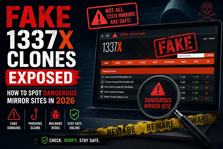 Fake 1337x Clones Exposed: How to Spot Dangerous Mirror Sites in 2026
