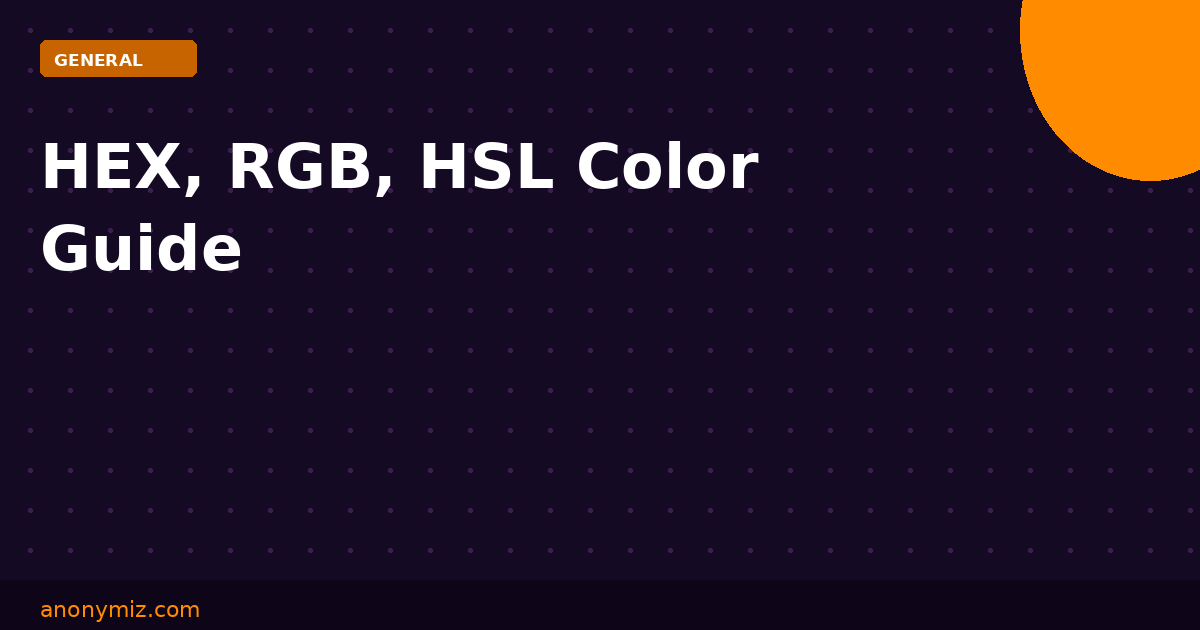 HEX, RGB, HSL: The Complete Guide to Web Color Formats in 2026