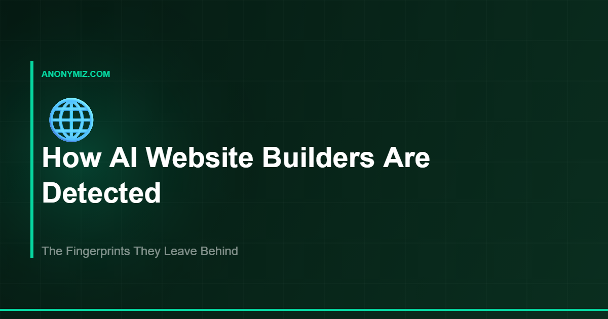 How AI Website Builders Are Detected (And What They Leave Behind)