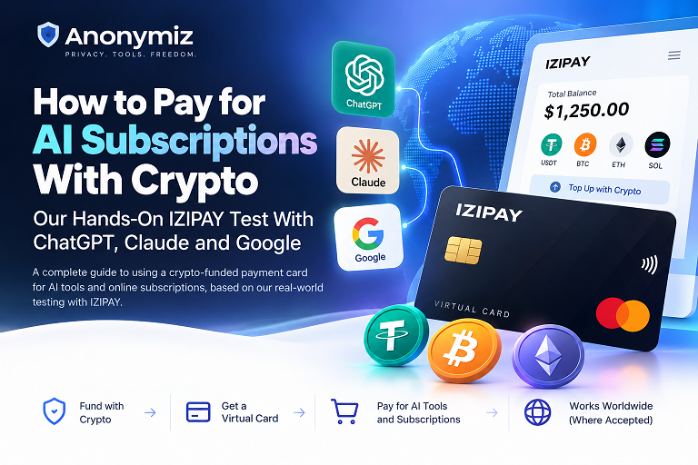 How to Pay for AI Subscriptions With Crypto IZIPAY Card