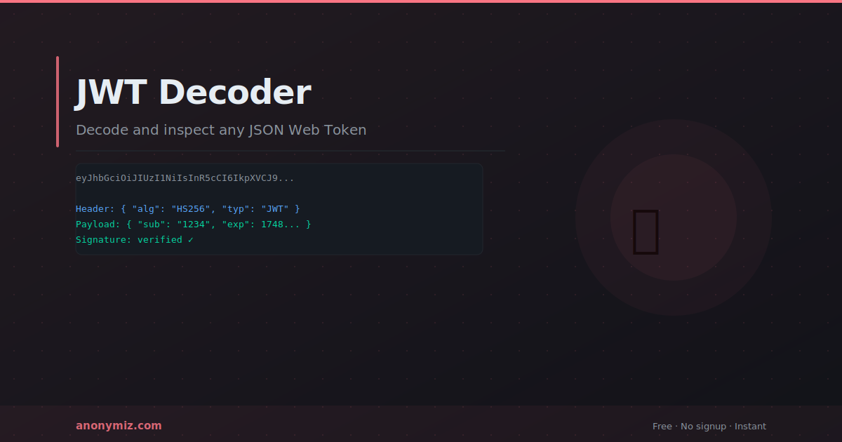 JWT Decoder: How to Read a JSON Web Token