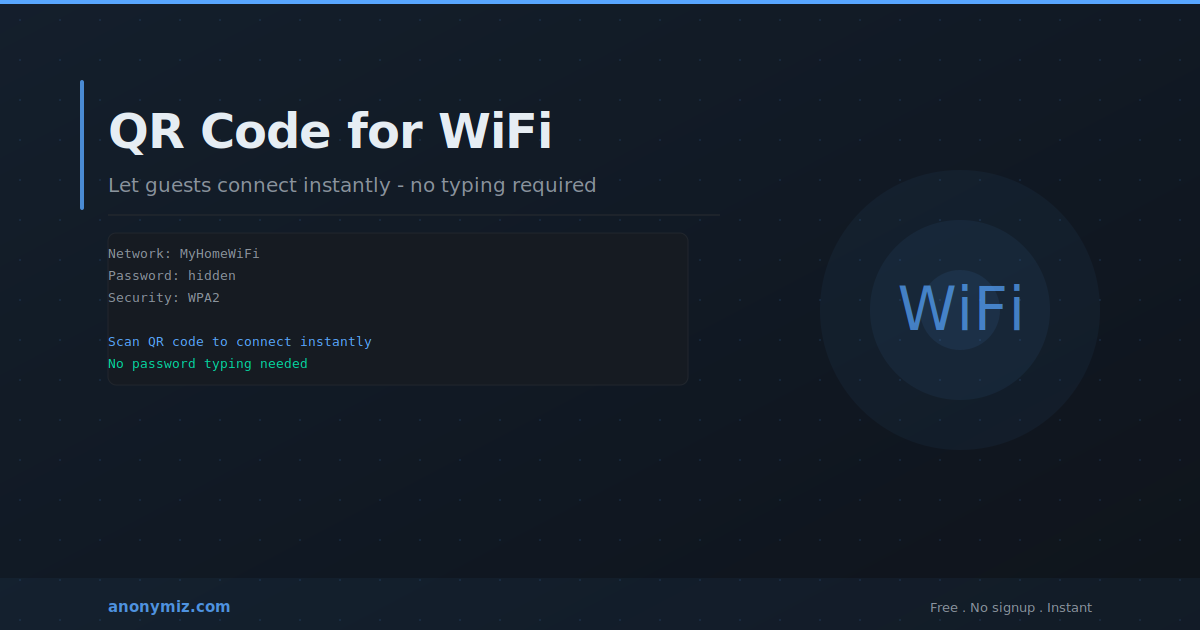 How to Generate a QR Code for WiFi — Instant Guest Access