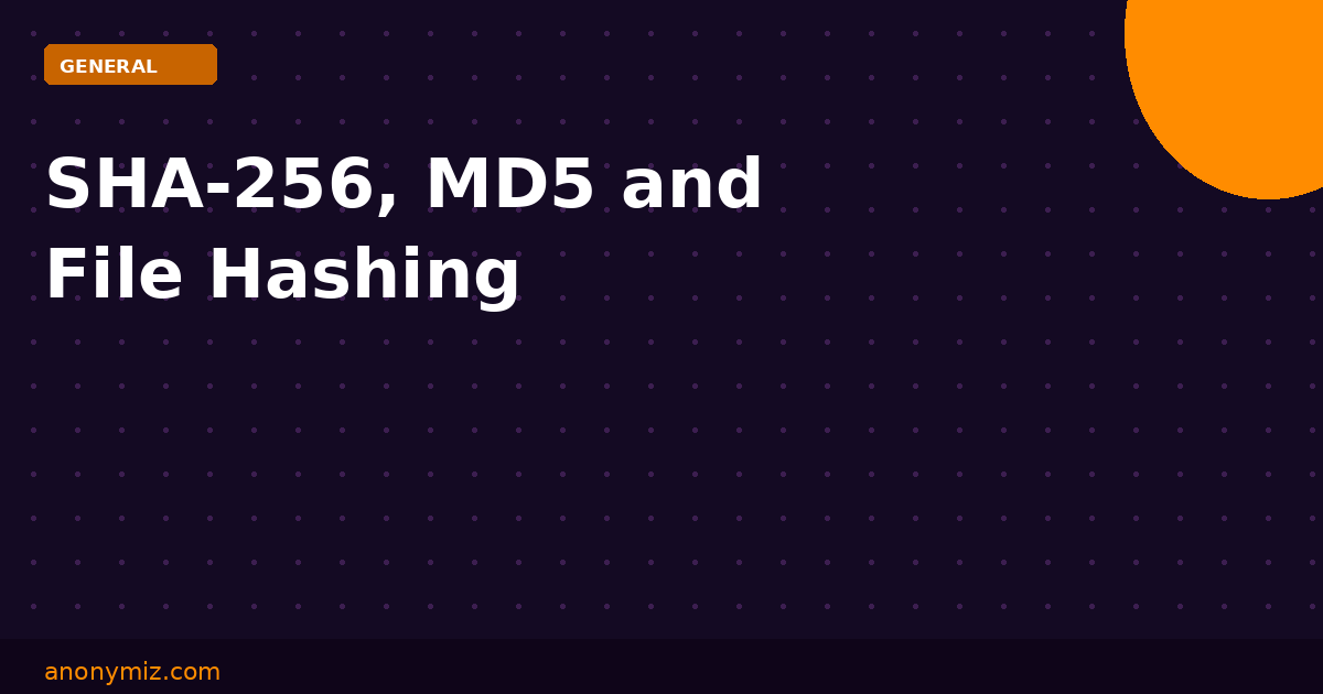 SHA-256, MD5 and File Hashing: How to Verify File Integrity Online