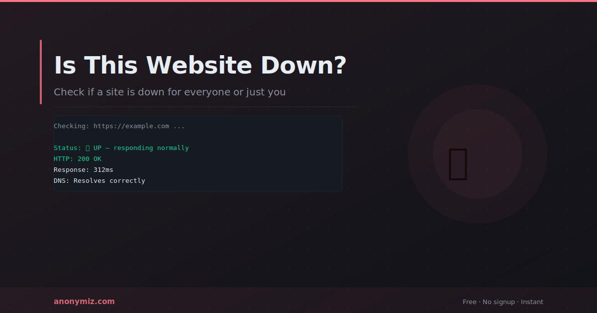 How to Check If a Website Is Down — Or Just Down for You