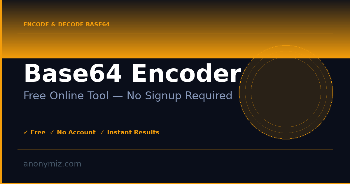 Base64 Encoder & Decoder — Free Online Tool