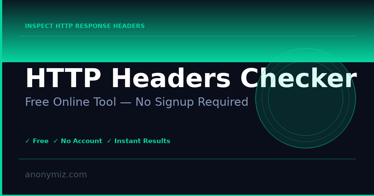 HTTP Headers Checker — View Request Headers
